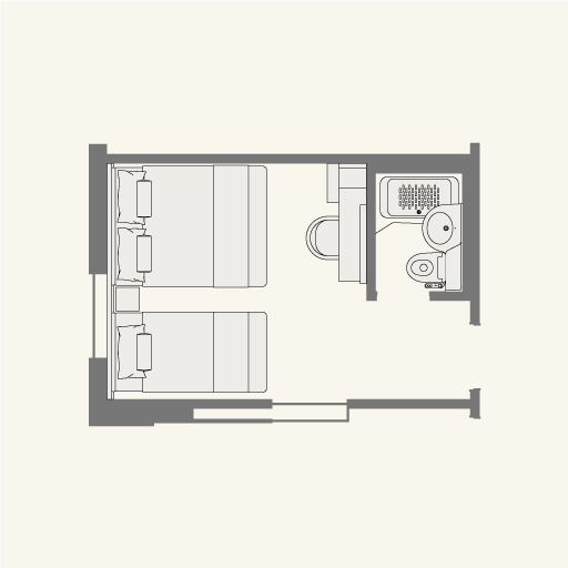 トリプルルーム間取り