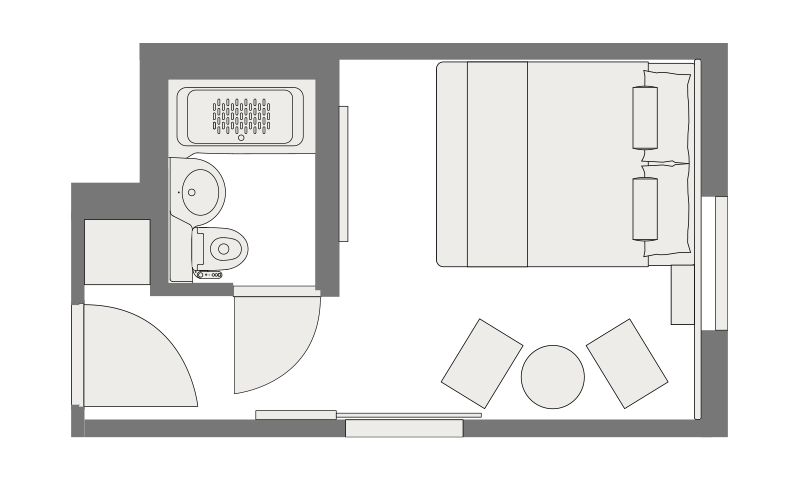 ダブルルーム間取り