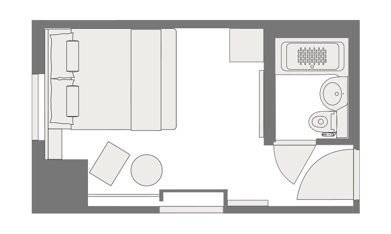 和ダブルルーム間取り